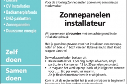 Vacature Zonnepanelen installateur
